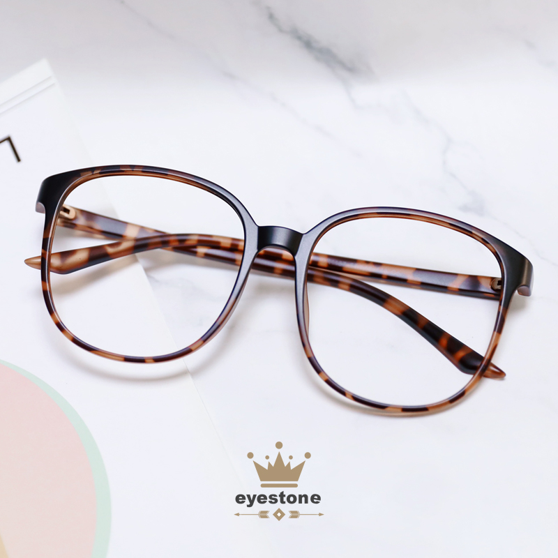 时尚防蓝光豹纹眼镜框大脸显瘦