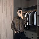 翻領機車服痞帥氣外套休閑高品質軟皮衣潮牌 輕熟風皮夾克男秋冬季