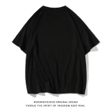 2024夏季新款小老虎印花宽松全棉百搭情侣短袖T恤T1035P25控38，男装T恤，电商A247-1