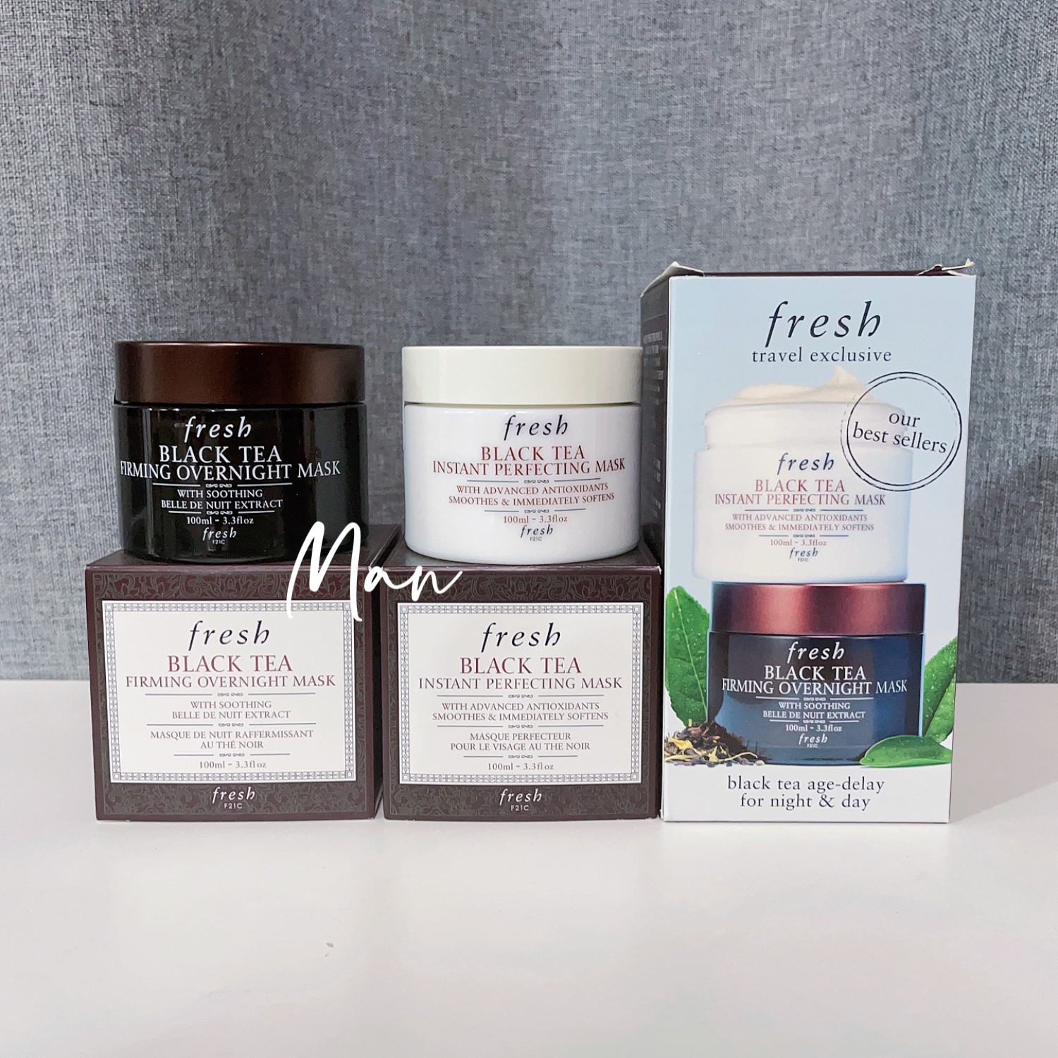 fresh馥蕾诗黑茶夜间修护睡眠面膜抗衰 红茶白罐 100ml 黑茶面膜