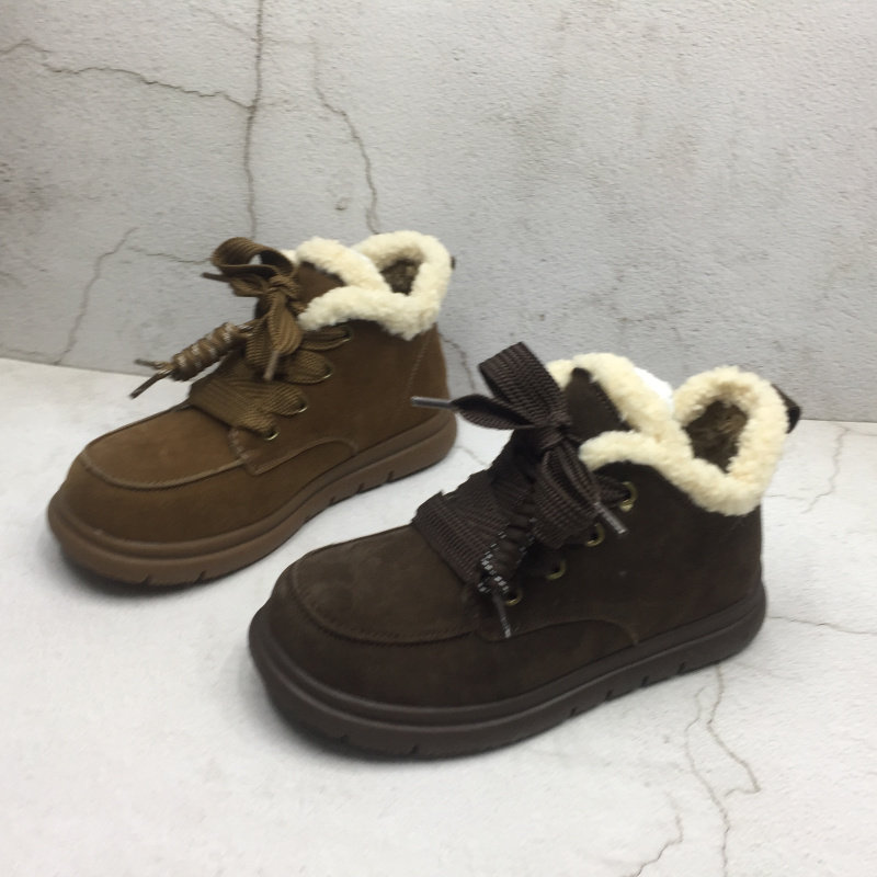 品牌撤柜2025冬季新款断码处理真皮女鞋休闲舒适平底保暖雪地女靴,女鞋,时尚雪地靴,淘宝优惠券,粉丝福利购,淘宝优惠卷
