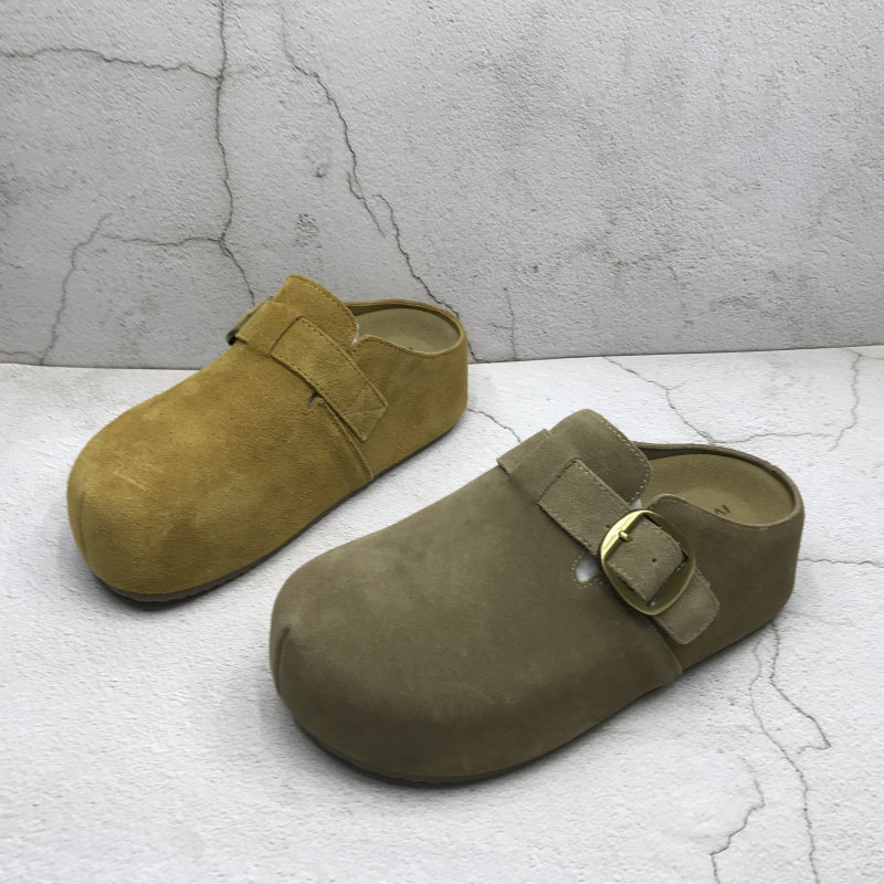 品牌撤柜2026春季新款断码处理真皮女鞋懒人平底内增高舒适半拖鞋,女鞋,包头拖,淘宝优惠券,粉丝福利购,淘宝优惠卷