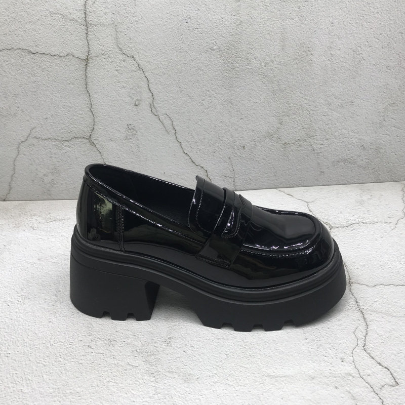 品牌撤柜2026春季新款断码处理女鞋圆头一脚蹬时尚高跟厚底乐福鞋,女鞋,浅口单鞋,淘宝优惠券,粉丝福利购,淘宝优惠卷