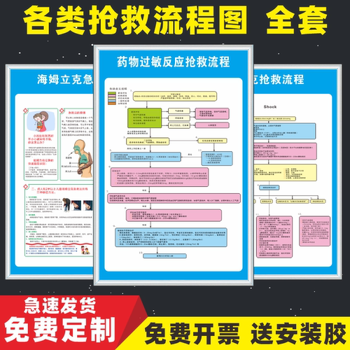 医院诊所门诊急救应急抢救流程图