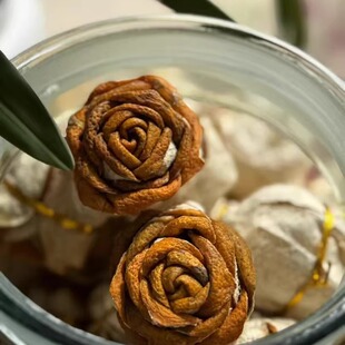 自存收藏陈皮玫瑰花新会陈皮花扎花创意送礼送长辈妈妈岳母