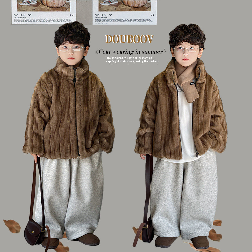 儿童美拉德风皮草外套儿童立领拉链仿皮草大衣宝宝帕斯条貂绒皮草,童装/婴儿装/亲子装,皮草/仿皮草,淘宝优惠券,粉丝福利购,淘宝优惠卷