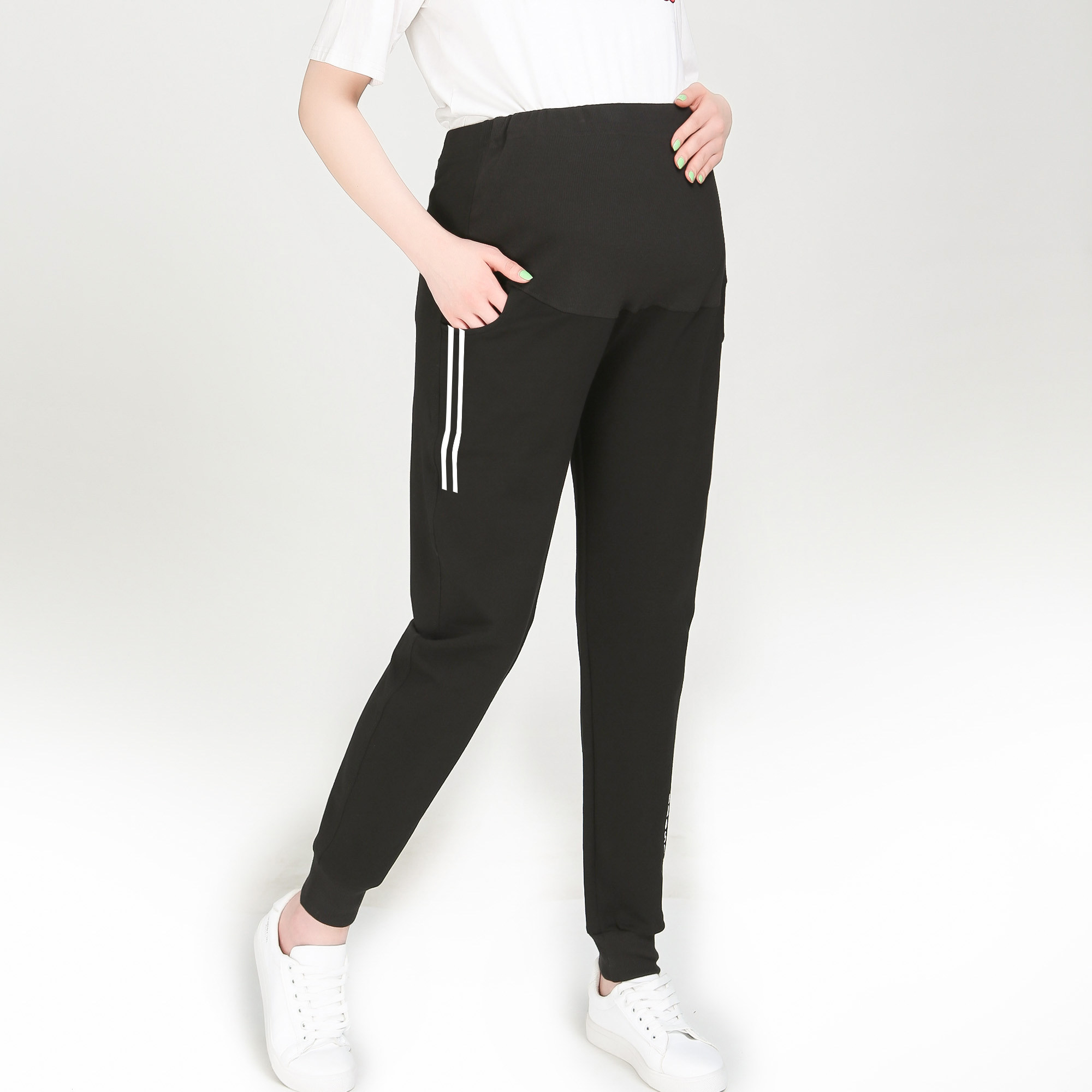 孕妇裤子大码200斤春秋季特价秒杀宽松束脚运动休闲加肥胖mm清仓