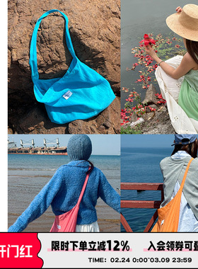 AbbottVINTAGE【多巴胺天丝包】双层布包时髦百搭轻便大容量女包