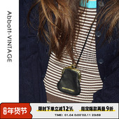 皮革mini小小包挂脖装 AbbottVINTAGE 迷你小夹包 饰小包小铰包