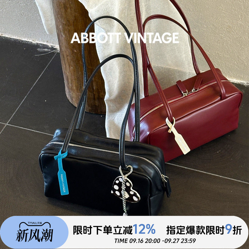 AbbottVintage羊皮保龄球包