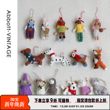 AbbottVINTAGE【尼泊尔手工羊毛毡挂件】包包挂件配饰