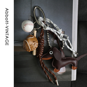 AbbottVINTAGE 编织挂绳组合绳复古挂件百搭包包挂件 miu系挂件