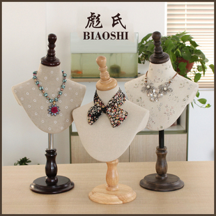 彪氏模特花卉升降道具项链衬衣假人人台可调节半身型胸片挂板人气