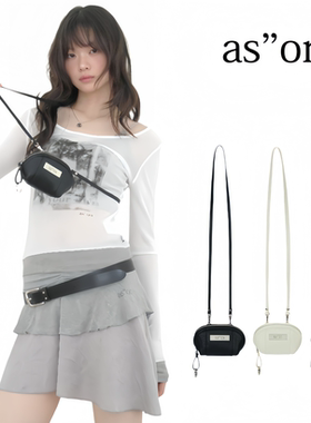 新款韩国ASON斜挎小方包mini轻便手机包韩系侧背零钱包出街小圆包