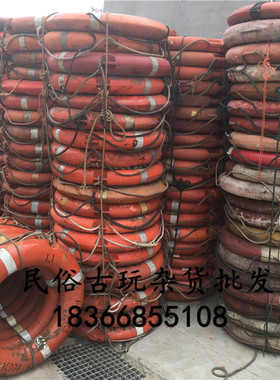 复古装饰老物救生圈船锚船桨舷窗