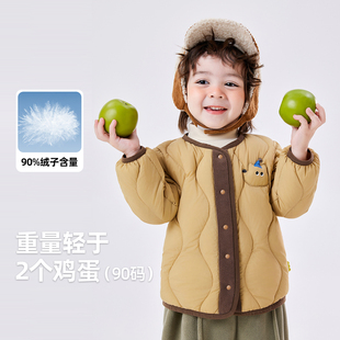 嘟嘟家宝宝羽绒服冬季奥粒绒儿童上衣男童衣服女童羽绒外套冬洋气