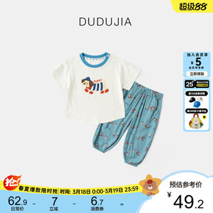 男童休闲套装夏宝宝短袖裤子夏装新款女童T恤长裤夏洋气小童半袖3