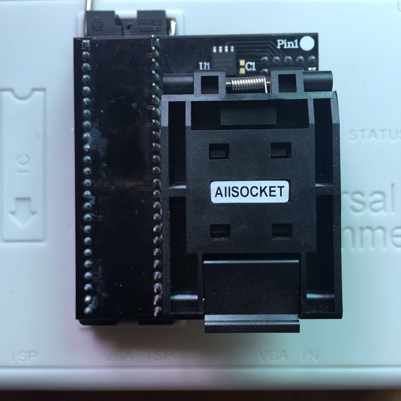 bga107烧录座pos机mcp翻盖式