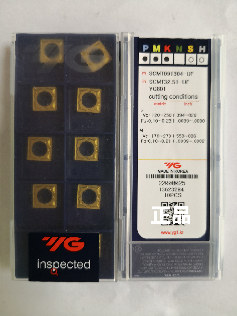 SCMT09T304-UF YG801.   YG刀片刀粒原装正品
