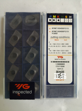 APMT160408PDTR YG602. YG刀片刀粒原装正品