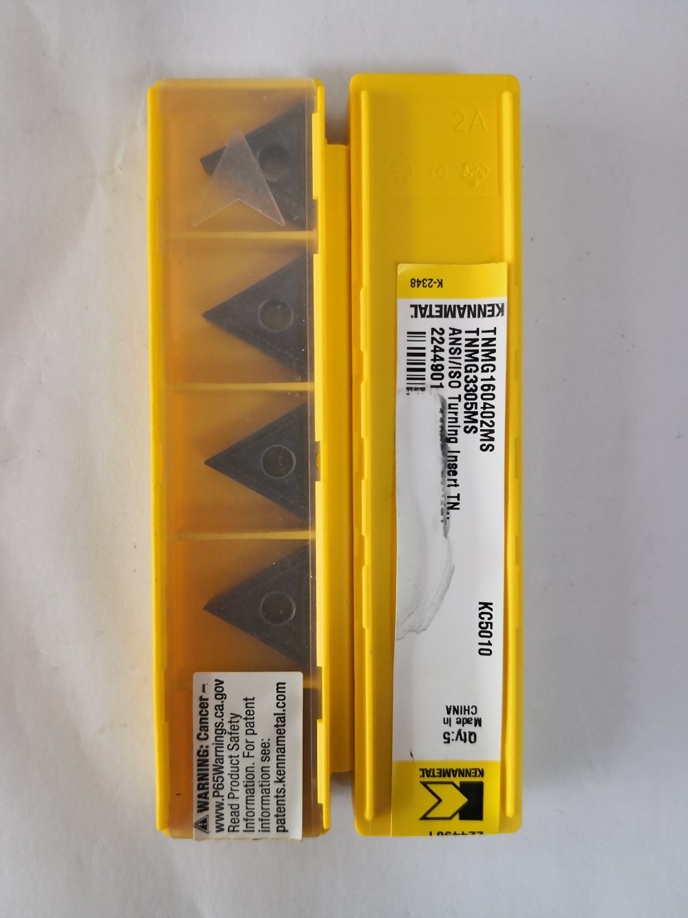 TNMG160402MS KC5010 肯纳刀片刀粒原装正品