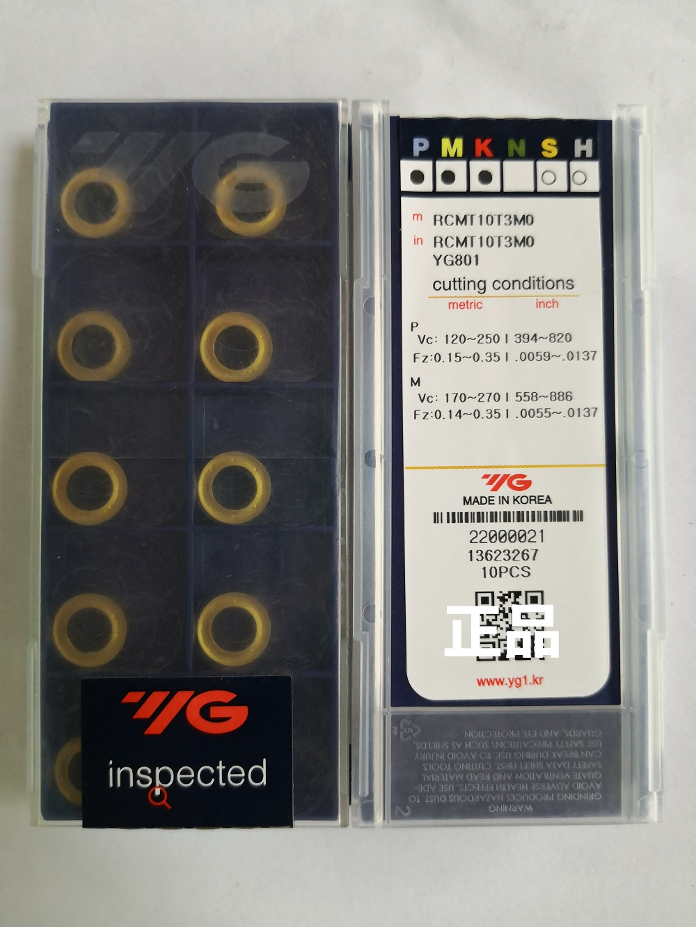 RCMT10T3MO YG801.    YG刀片刀粒原装正品