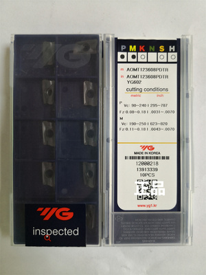 AOMT123608PDTR YG602.  YG刀片刀粒原装正品