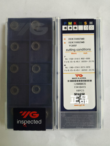 RDKT0802MO YG602.   YG刀片刀粒原装正品