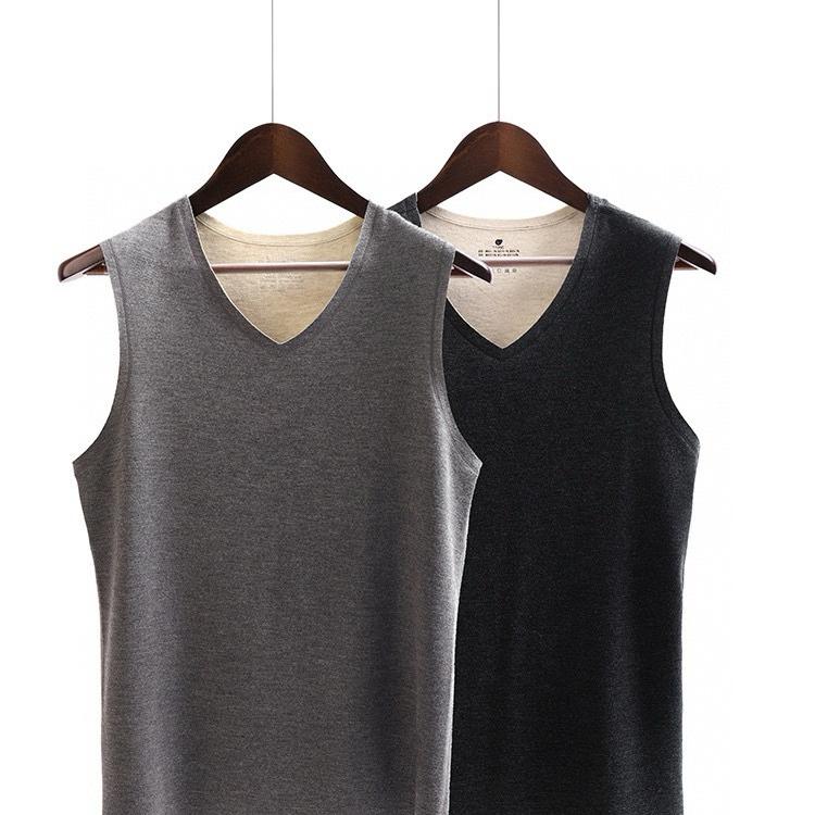 秋冬男士保暖背心加绒发热