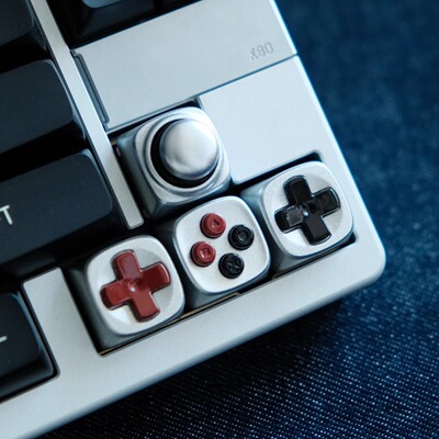 游戏手柄个性键帽原创键帽机械键盘键帽火箭锤立体树脂可爱键帽