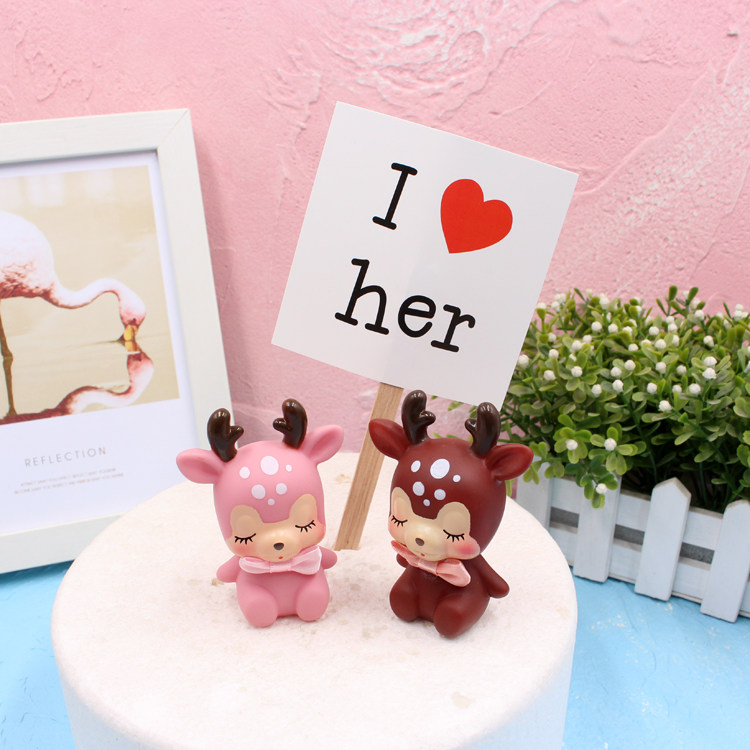 烘焙装饰卡纸 ins风奶油蛋糕装饰插牌方形纸牌生日蛋糕装饰插牌