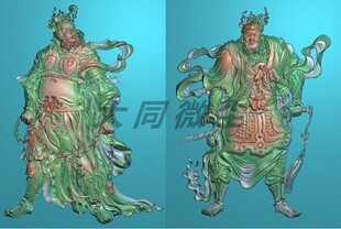 浮雕图 精雕图 灰度图 古代人物类 新门神