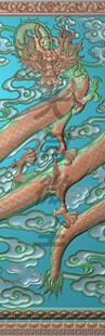 浮雕图 精雕图 灰度图 龙柱展开图