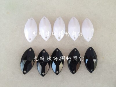 diy马眼形黑色手缝钻