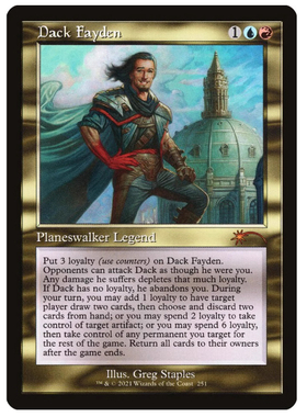 【莎莎的小窝】万智牌 戴克费登 Dack Fayden SL 密室珍品 老框
