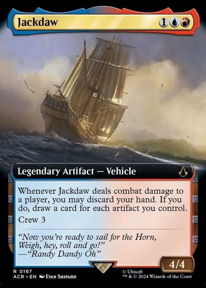 【莎莎的小窝】万智牌 寒鸦号 英文 宽画闪 刺客信条 ACR 167