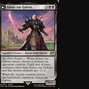 【莎莎的小窝】万智牌 FIN 127芝诺斯·耶·加尔乌斯 英文异画平