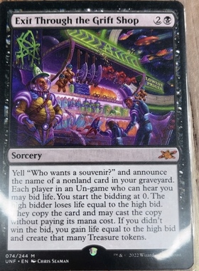 【莎莎的小窝】万智牌 Exit Through the Grift Shop 秘稀 黑平