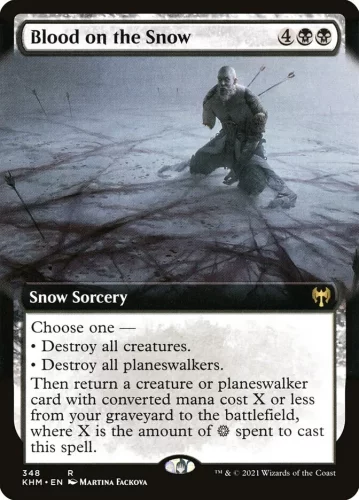 【莎莎的小窝】万智牌 khm 血洒雪原 英文扩画闪-z