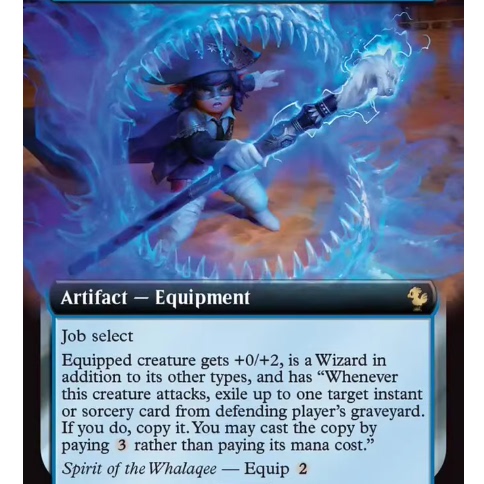 【莎莎的小窝】万智牌 青魔法师的青魔杖 Blue Mage's Cane 扩平