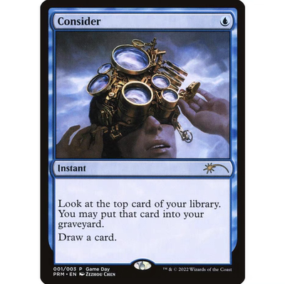 【莎莎的小窝】万智牌 PW22 详加考虑 Consider 英文平