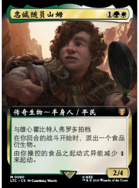 【莎莎的小窝】万智牌 忠诚随员山姆 魔戒 简中 扩画闪