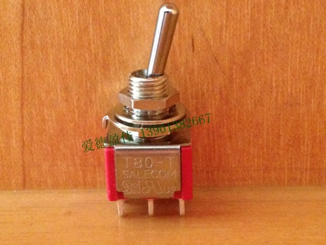钮子开关SH6脚2档摇臂兵乓开关