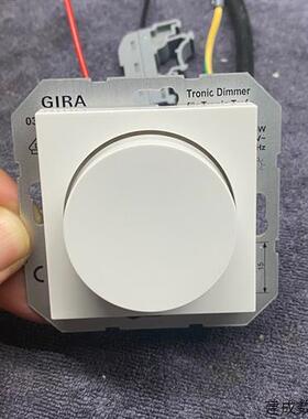 议价GIRA德国吉徕调光控制器95新没装上墙使用支持两路最大