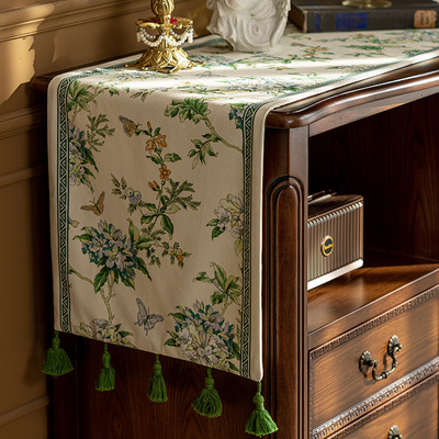 法式蕾丝桌布米色餐桌布