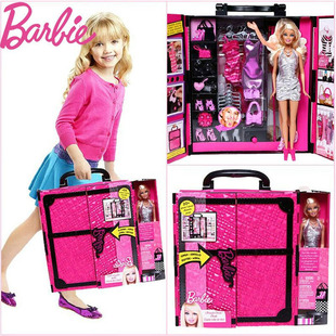 梦幻衣橱大礼盒X4833闪亮度假屋女孩儿童玩具 正版 芭比娃娃换装