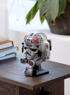 星球大战AT-AT驾驶员头盔人仔男孩儿童拼装积木玩具模型礼物75429