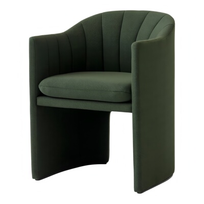 北欧极简实木单人休闲洽谈椅