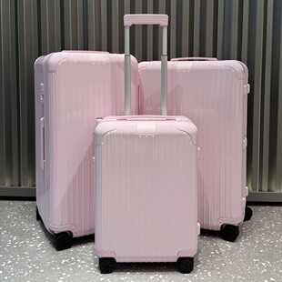 芭蕾粉行李箱方胖子R家拉杆箱trunk登机密码皮箱Essential旅行箱