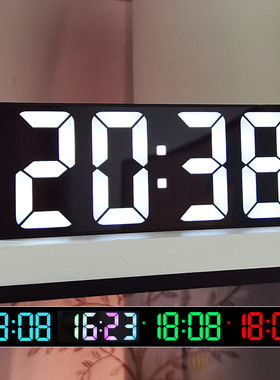 led大数字时钟桌面电子钟表摆台式摆件客厅闹钟数显简约夜光时间